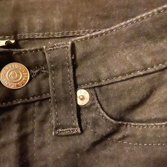True Religion Basic Black Legging sz 28 - Picture 5 of 5